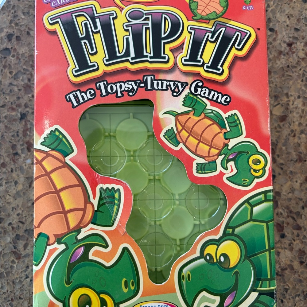 Flip It Topsy-Turvy Reptile Game - Red and Green